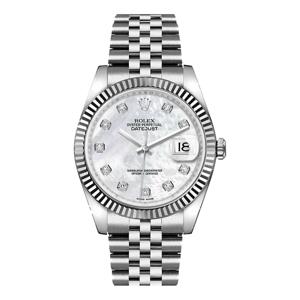 Rolex Datejust 36 Stainless Steel Fluted / Jubilee / MOP
