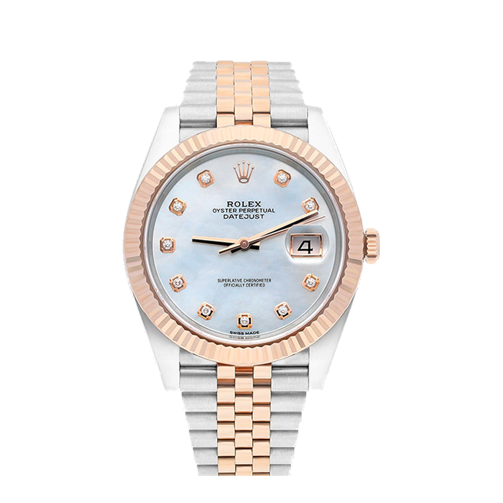 Rolex Datejust 41 Rolesor Everose Fluted / Jubilee / MOP