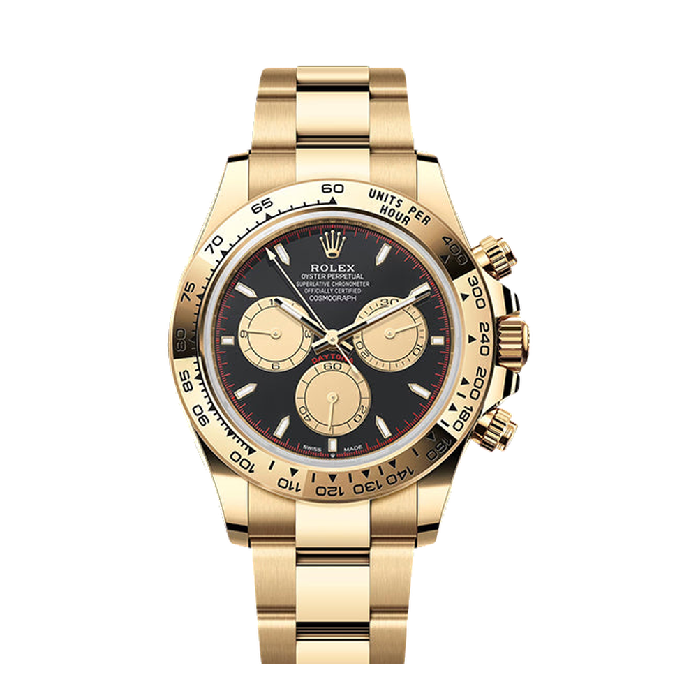 Rolex Cosmograph Daytona Yellow Gold / Black - Champagne / Oyster