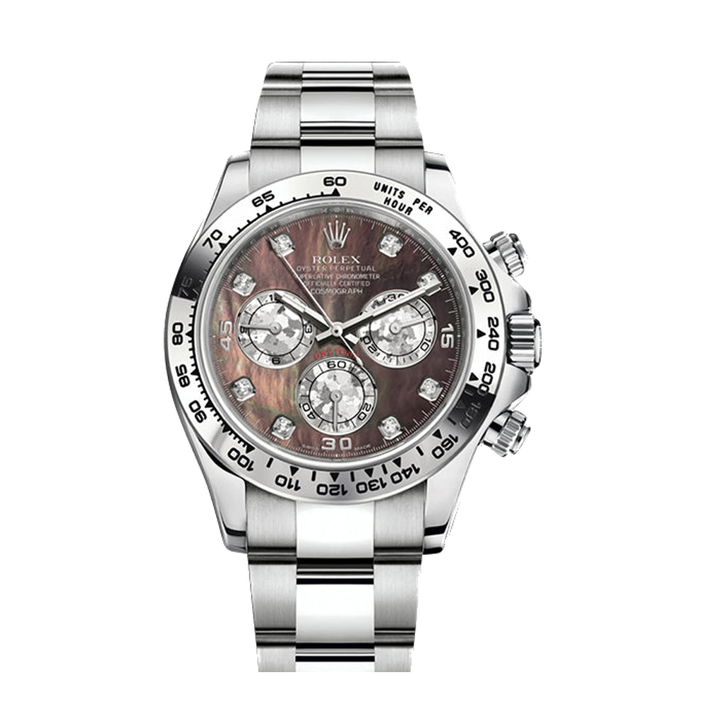 Rolex Cosmograph Daytona White Gold / Black MOP / Diamonds