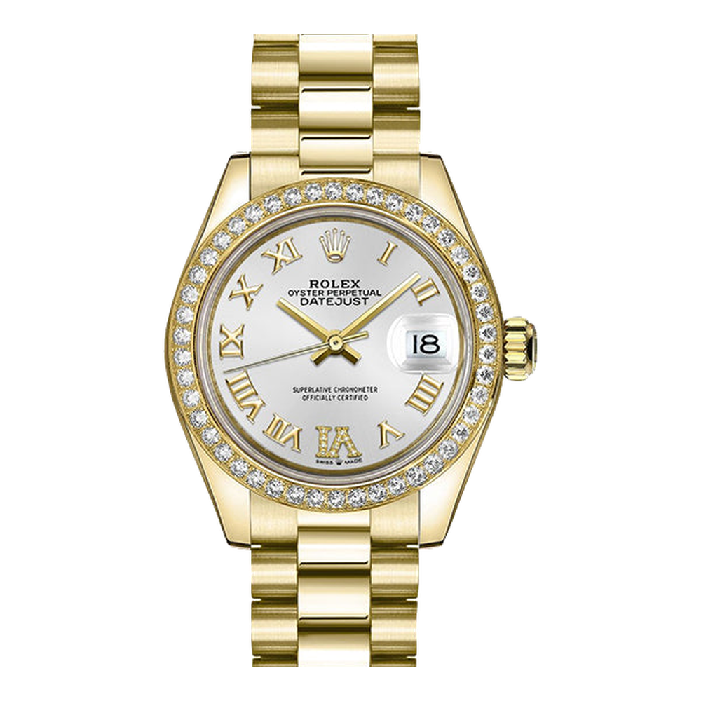 Rolex Datejust 31 Yellow Gold Diamond / President / MOP Roman