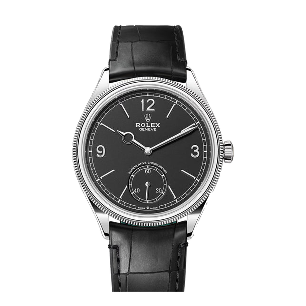 Rolex Perpetual 1908 Black Dial Straps