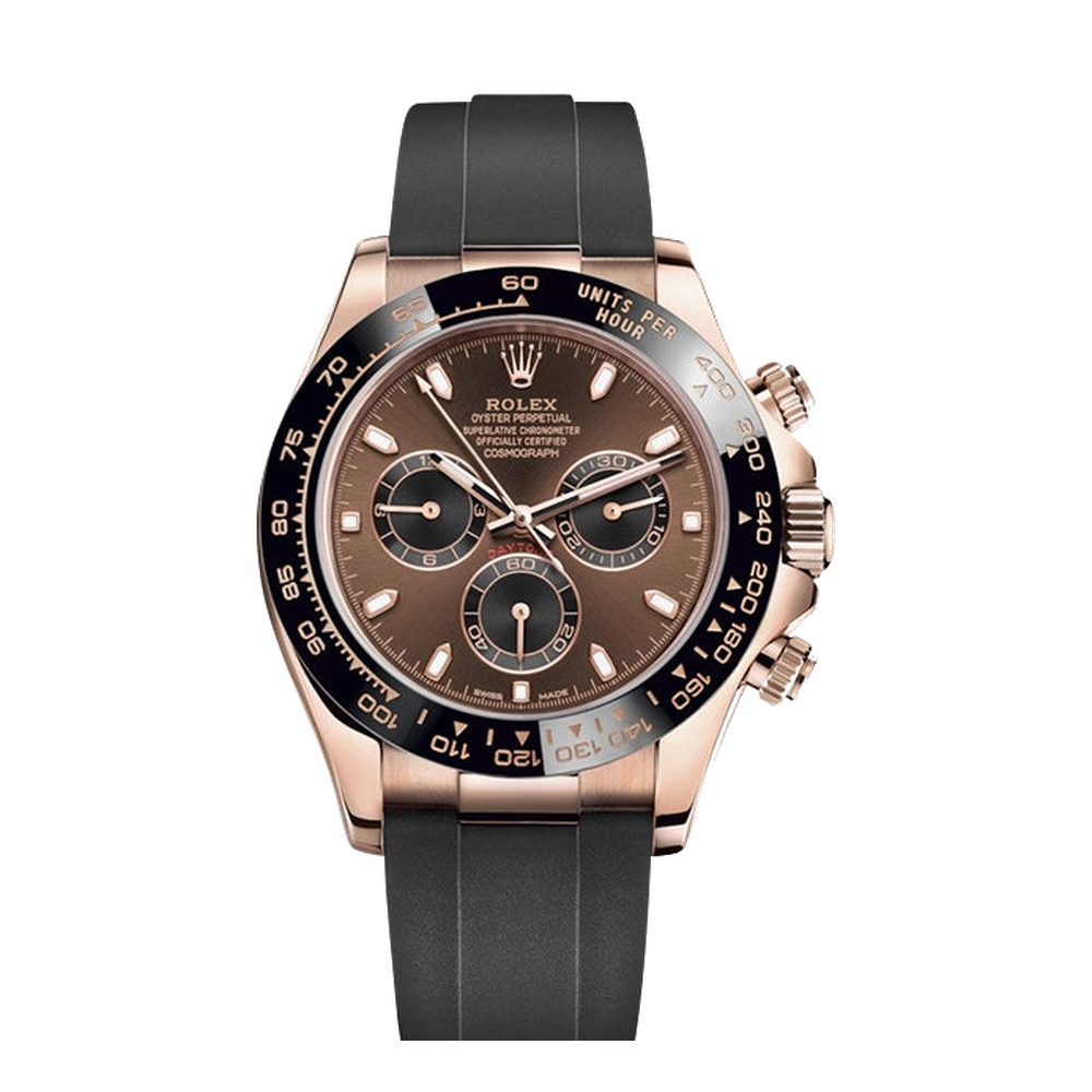 Rolex Cosmograph Daytona Everose / Cerachrom / Chocolate / Oysterflex Brown Dial Straps