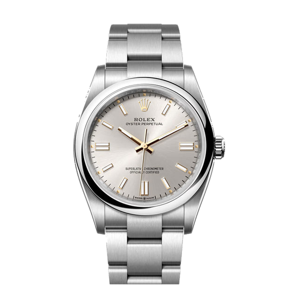Rolex Oyster Perpetual 36 Grey Dial Straps