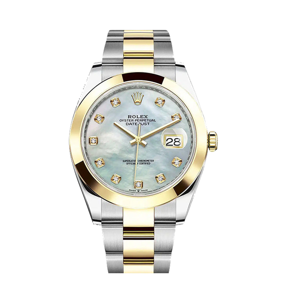 Rolex Datejust 41 Rolesor Yellow Smooth / Oyster / MOP