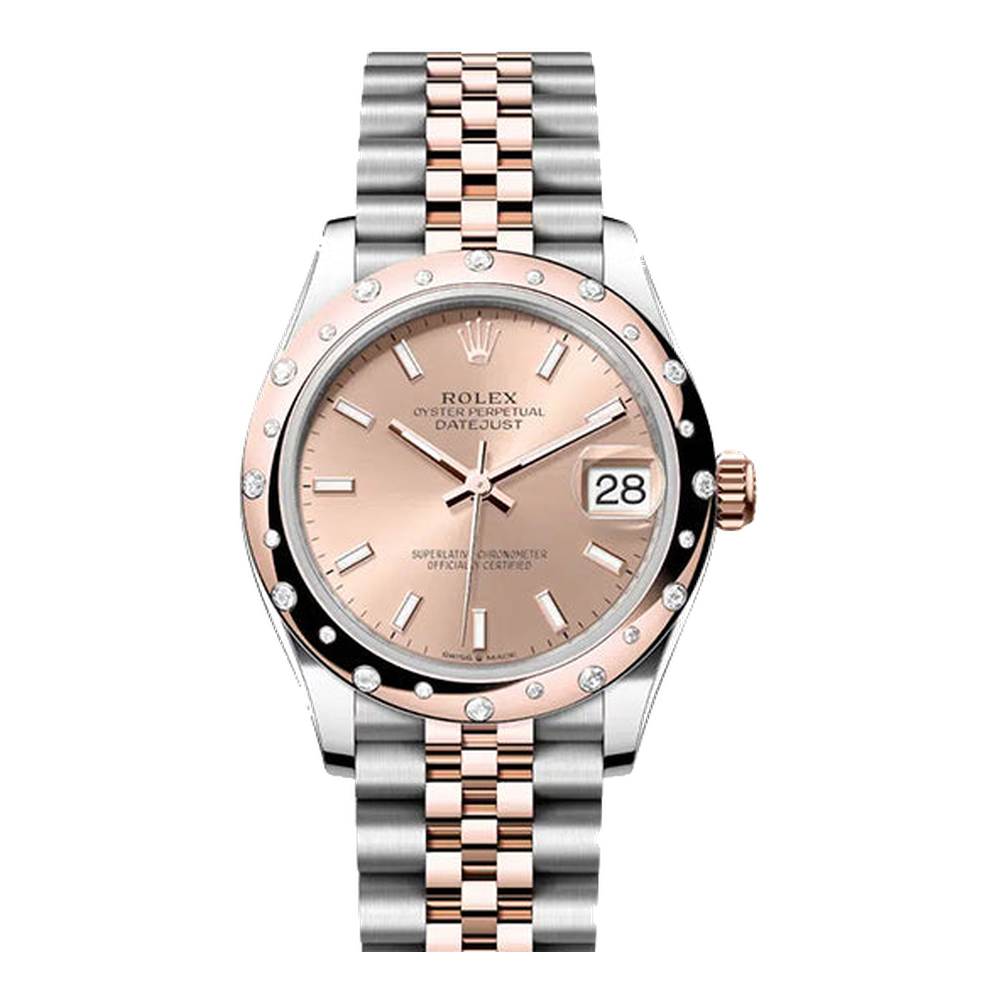 Rolex Datejust 31 Stainless Steel/ Rose Gold / Domed - Diamond / Rose / Jubilee